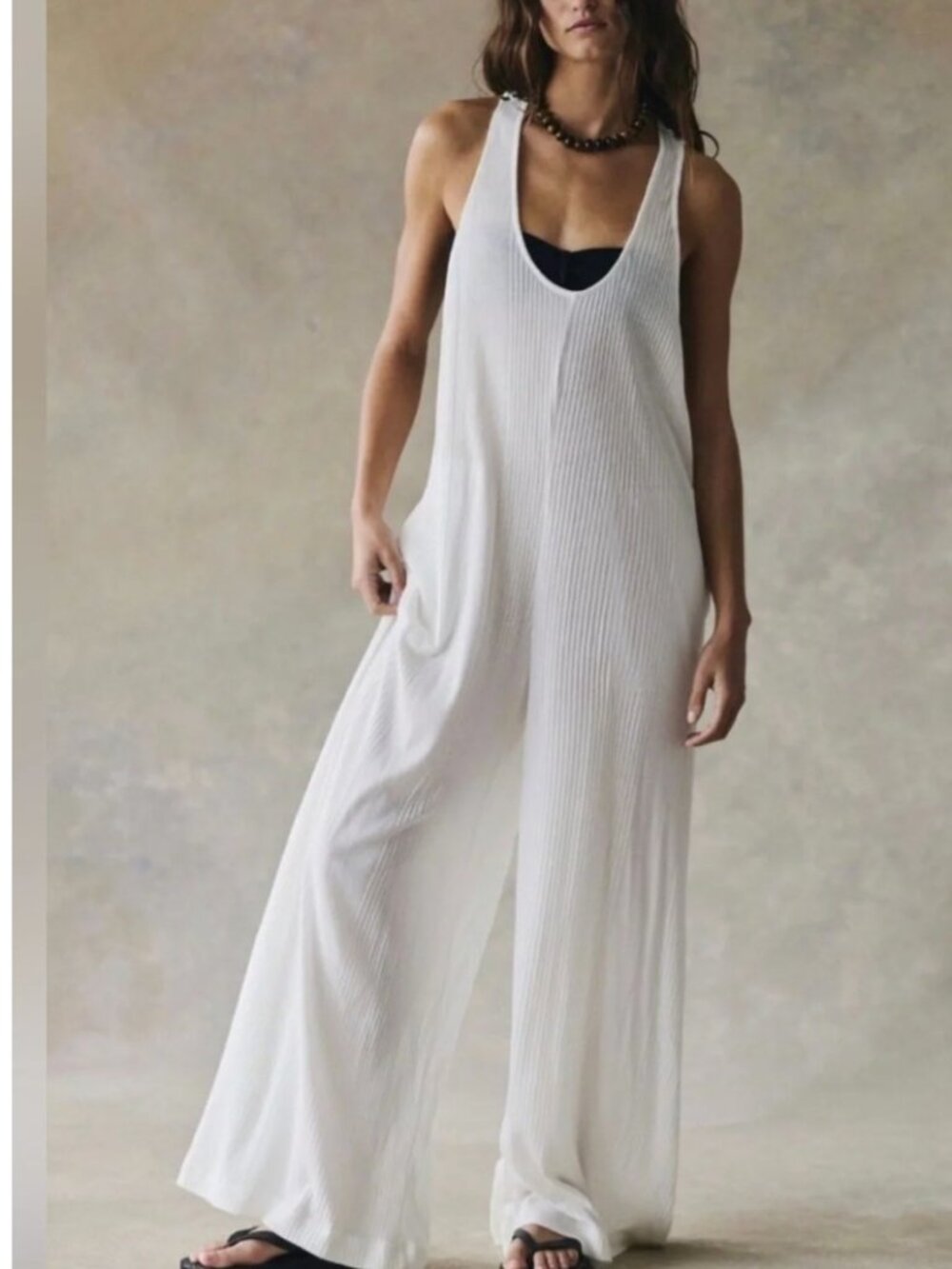 New Free People Ivory Jumpsuit